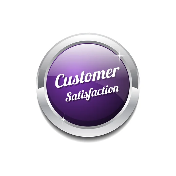 Ícone de satisfação do cliente — Vetor de Stock