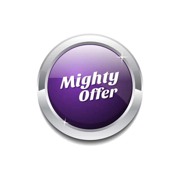 Mighty Offer Icon Button — Stock Vector