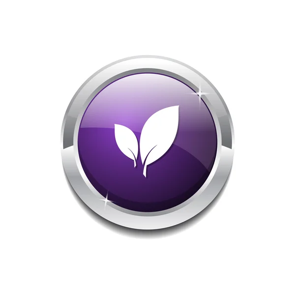 Botón de icono Eco Friendly — Vector de stock