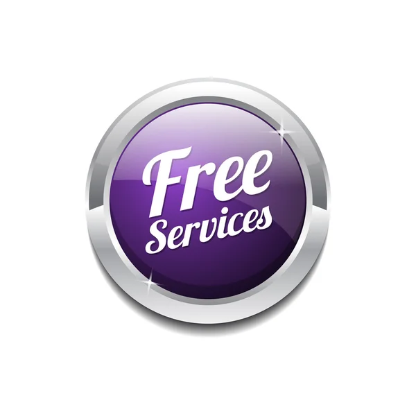 Free Services Icon Button — Stock Vector