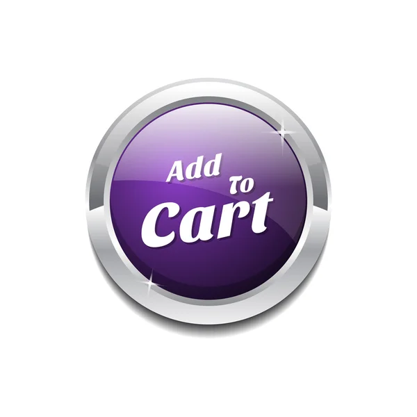 Add To Cart Icon Button — Stock Vector