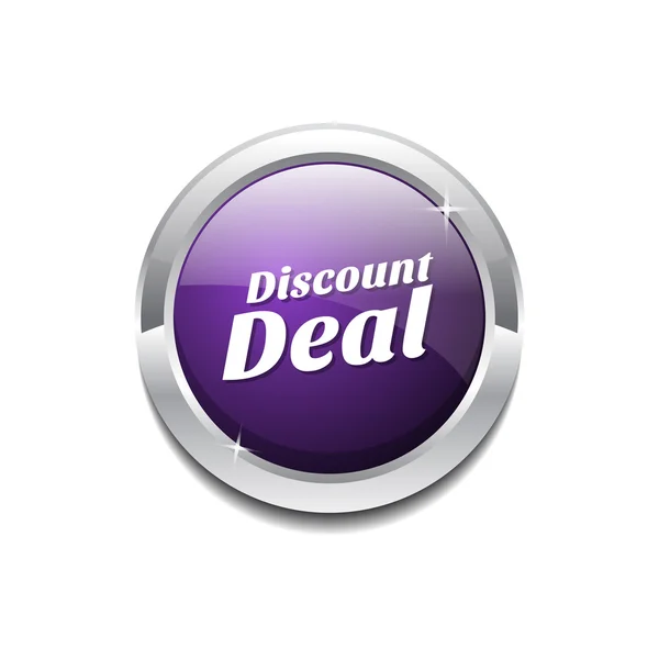 Bouton Icône Discount Deal — Image vectorielle