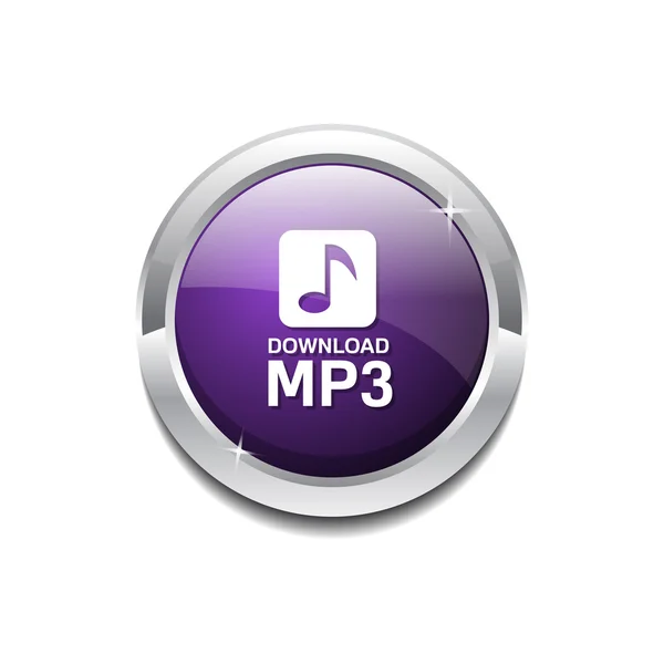 Botão de ícone de download MP3 — Vetor de Stock