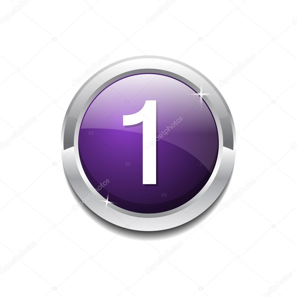 1 Number Icon Button
