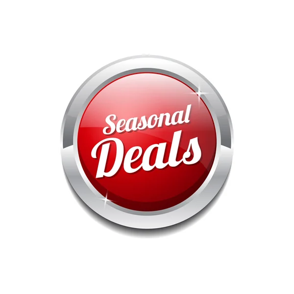 Seasonal Deal Icon Button — Stock Vector