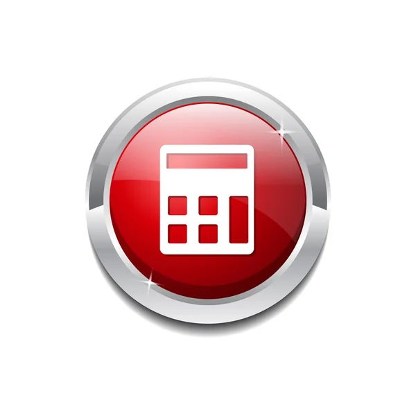 Botão ícone calculadora — Vetor de Stock