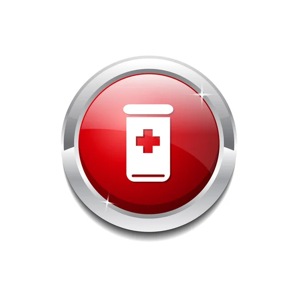 Health Kit Icon Button — Stock Vector