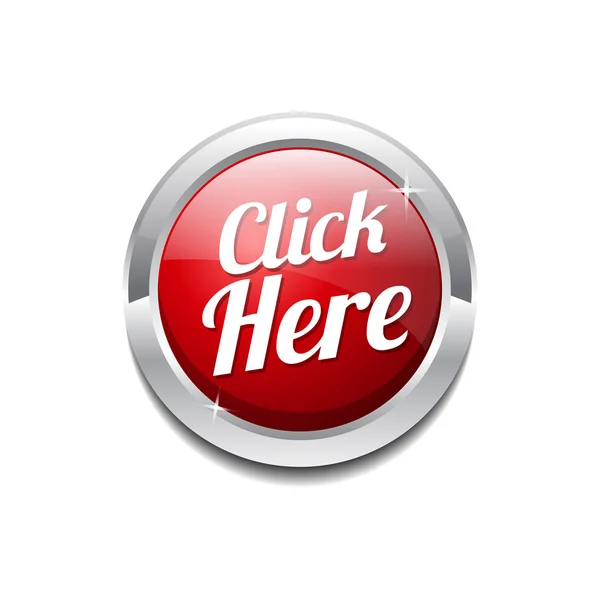 Clique aqui ícone botão — Vetor de Stock