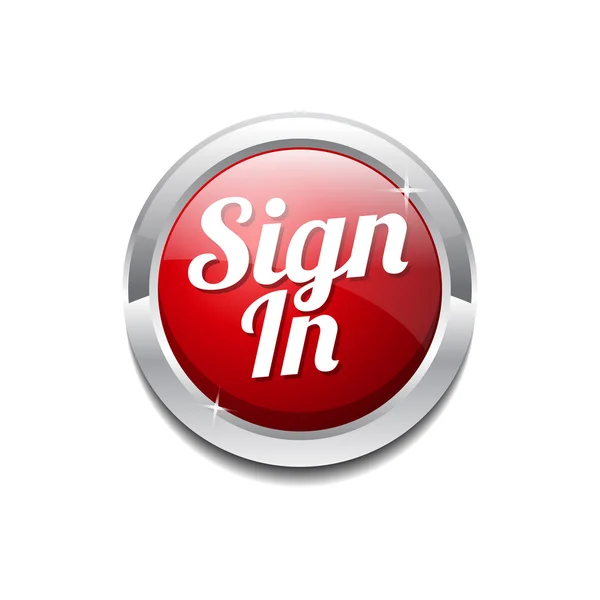 Sign In Icon Button — Stock Vector