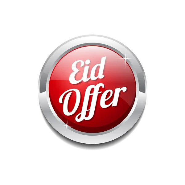 Eid botão Ícone Oferta — Vetor de Stock