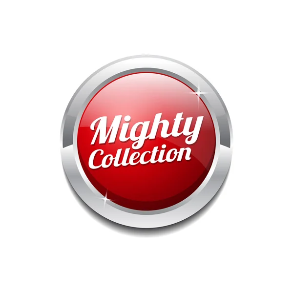 Mighty Collection Icon Button — Stock Vector