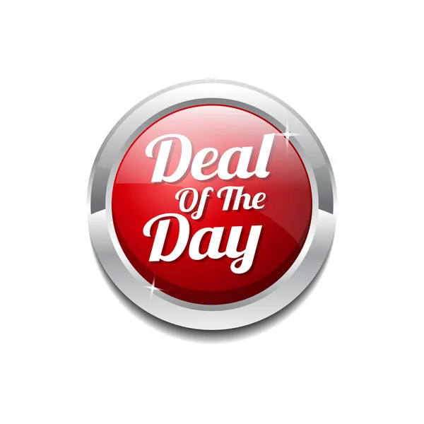 Deal Of The Day Botón icono — Vector de stock