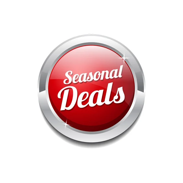 Seasonal Deal Icon Button — Stock Vector