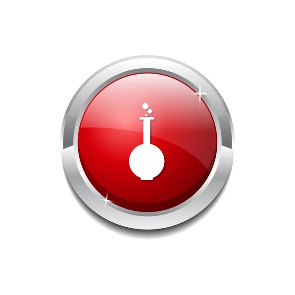 フラスコのアイコン ボタン — ストックベクタ
