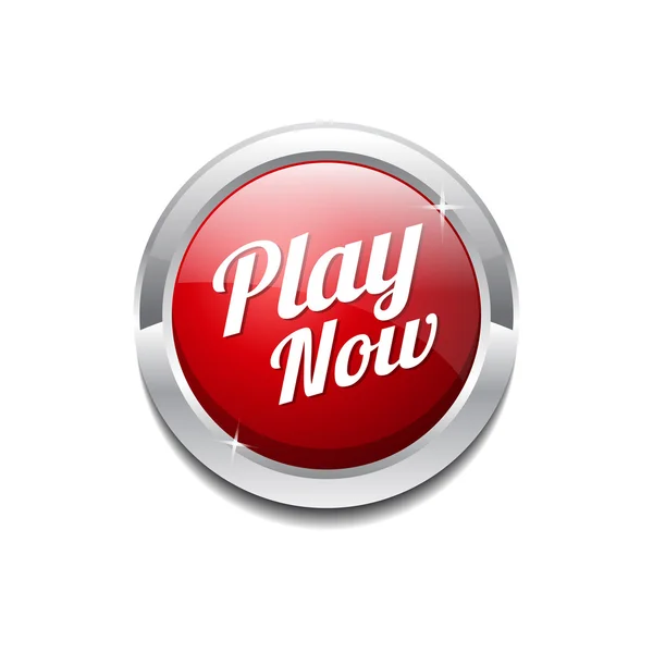 Play Now Icon Button — Stock Vector