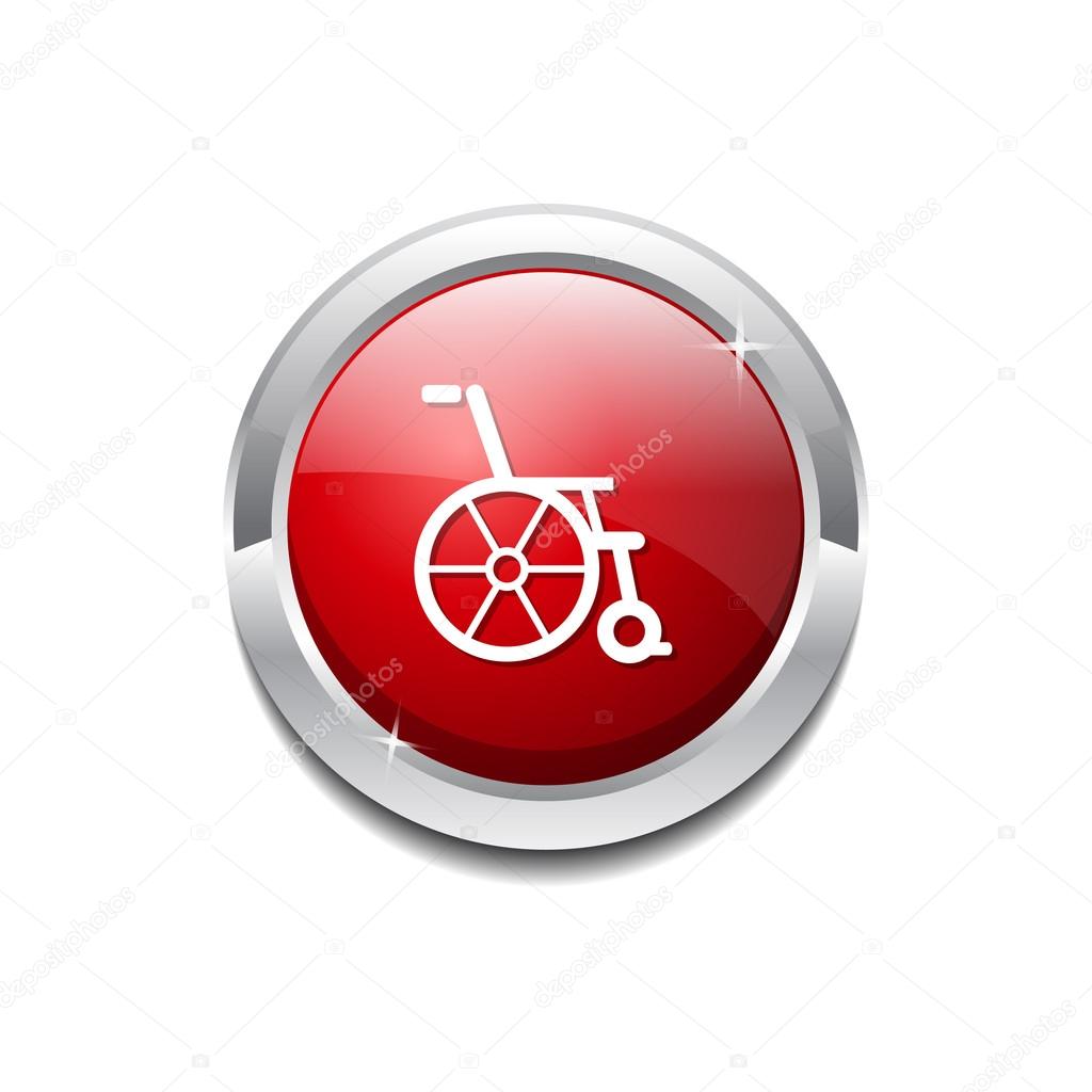 Wheel Chair Icon Button