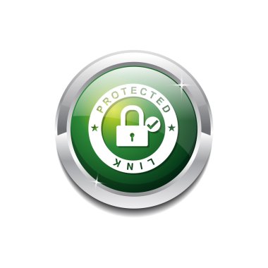 Korunan bağlantı kutsal kişilerin resmi düğme