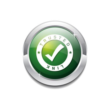 Trusted Link Icon Button clipart