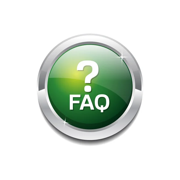 FAQ pictogram knop — Stockvector