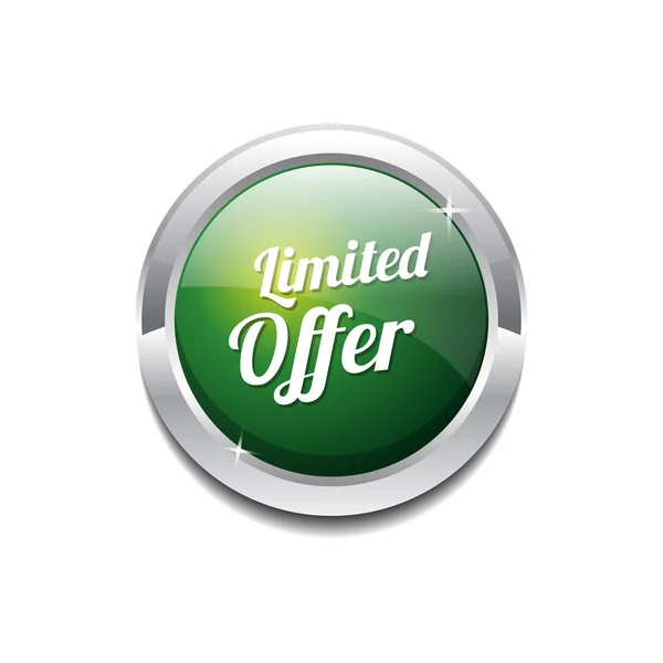 Limited Time Offer Icon Button — Stock Vector