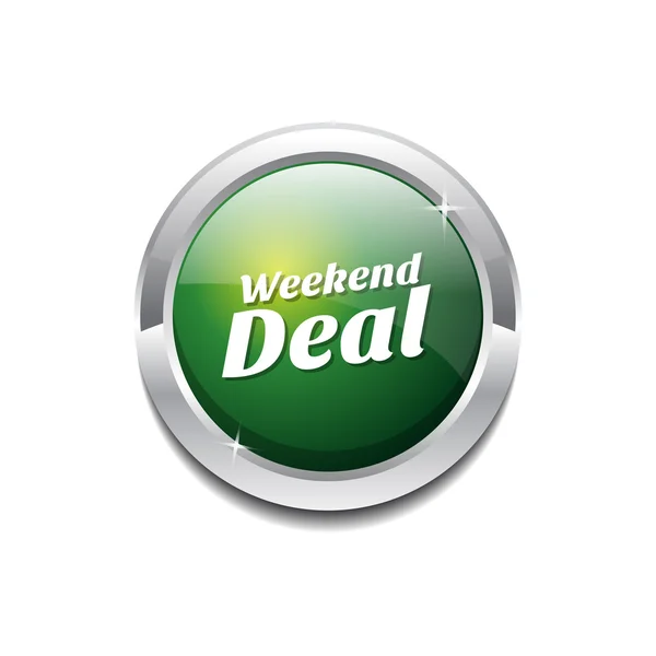 Weekend Deal Icon Button — Stock Vector