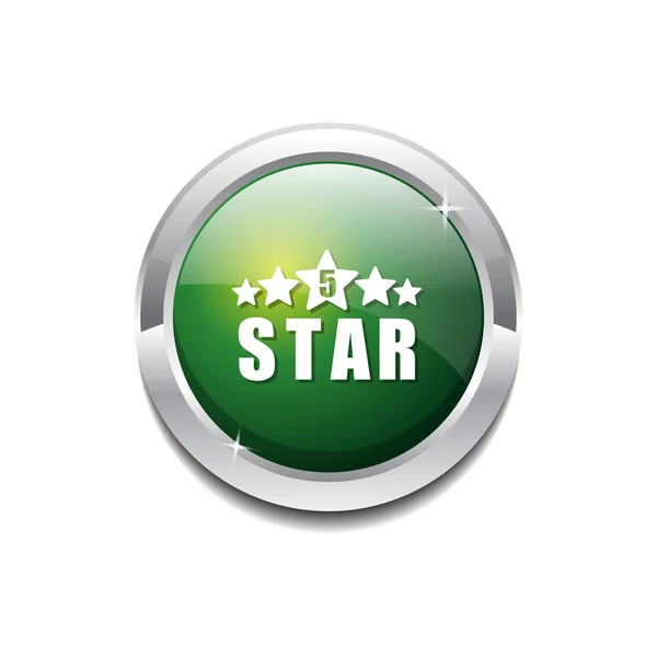 Tlačítko 5 ikonu hvězdičky — Stockový vektor