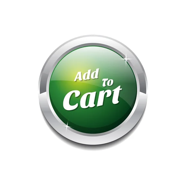 Add To Cart Icon Button — Stock Vector