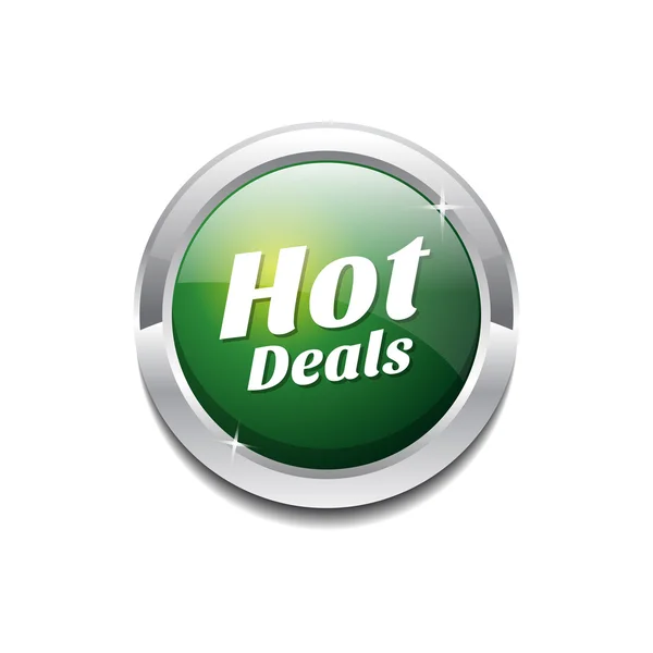 Hot Deals Ícone botão —  Vetores de Stock