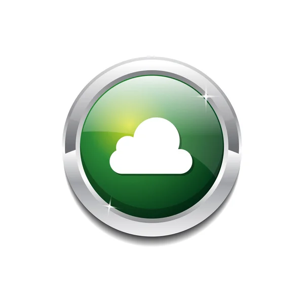 Cloud Icon Button — Stock Vector