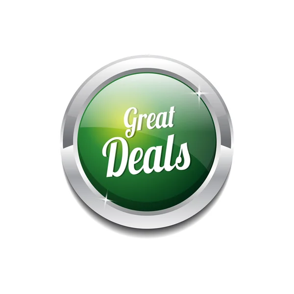 Bouton Icône Great Deals — Image vectorielle