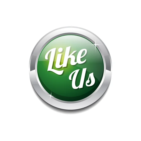 Like Us Icon Button — Stock Vector