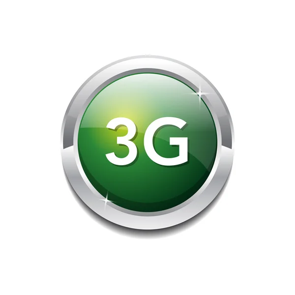 Icona con pulsante segno 3g — Vettoriale Stock