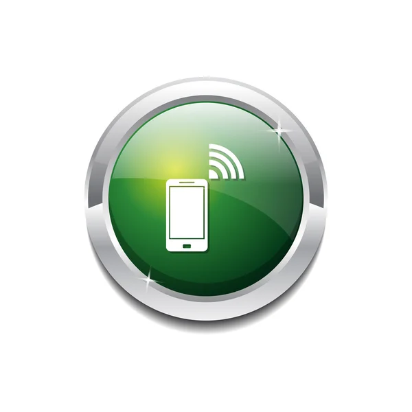 Botão de ícone de telefone inteligente — Vetor de Stock