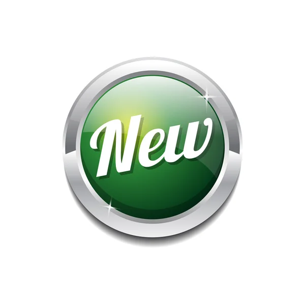 Nuevo botón circular — Vector de stock