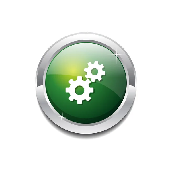 Settings Icon Button — Stock Vector