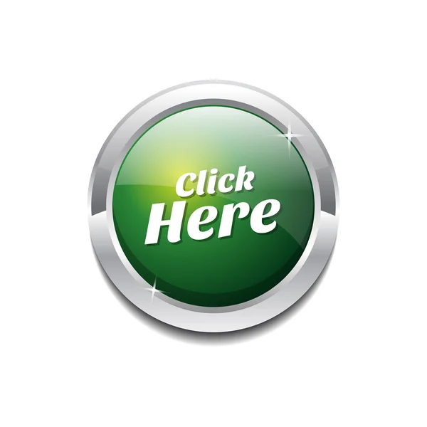 Click Here Icon Button — Stock Vector