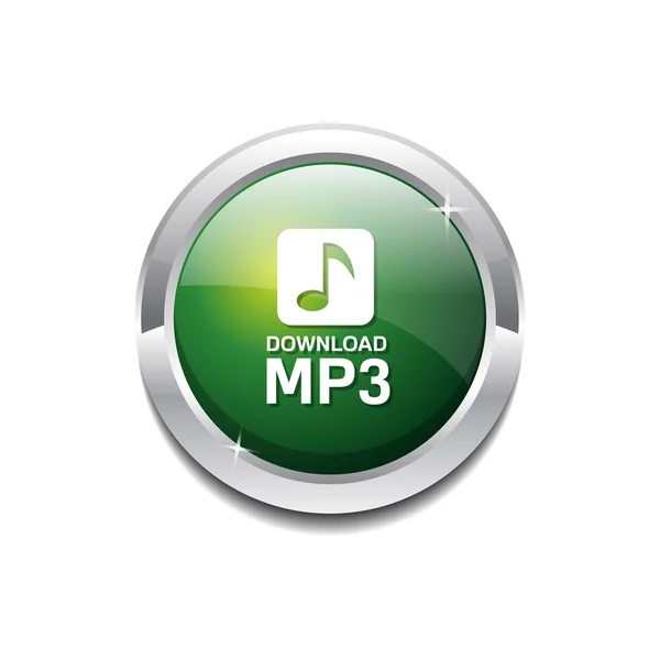 MP3 Descargar botón icono — Vector de stock
