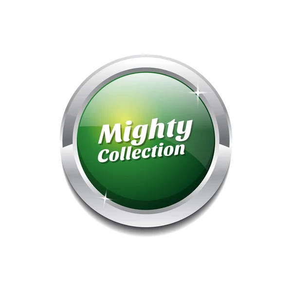 Mighty Collection Icon Button — Stock Vector