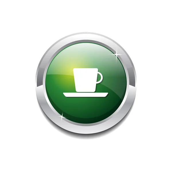 Taza signo icono botón — Vector de stock