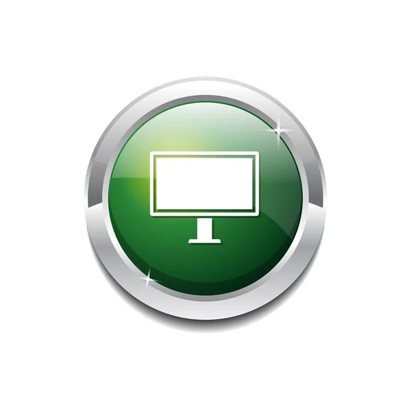 Computer Icon Button — Stock Vector