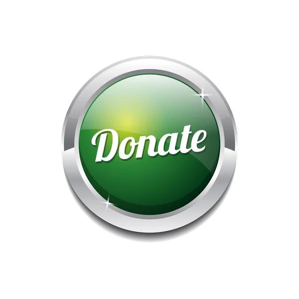 Donate gomb ikon — Stock Vector