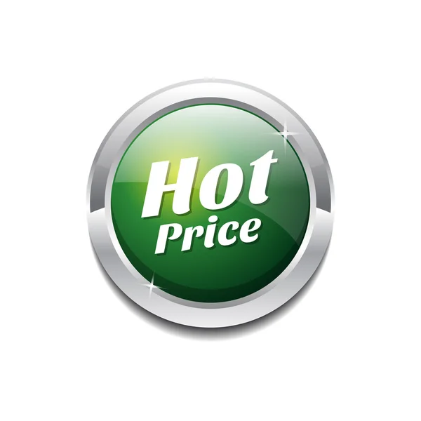 Hot Price Icon Button — Stock Vector