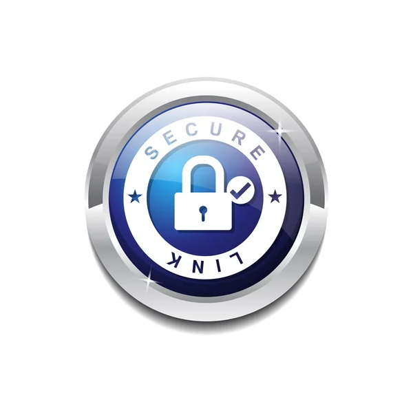 Bouton Secure Link Icon — Image vectorielle