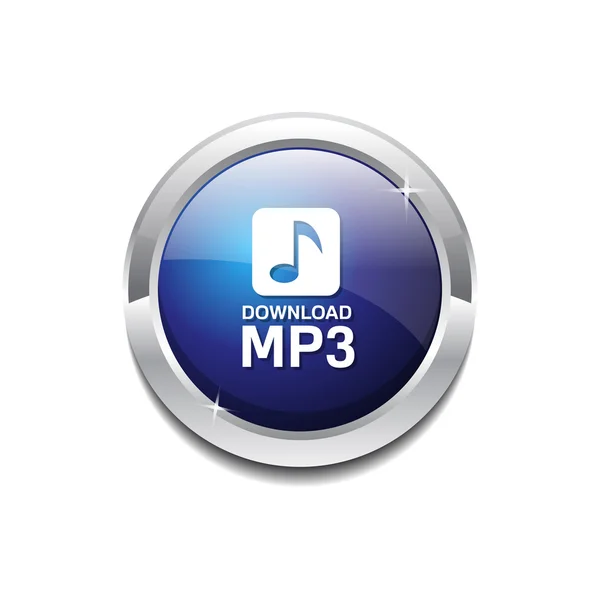 MP3 Descargar botón icono — Vector de stock