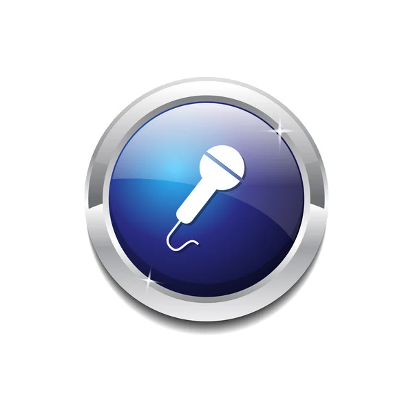 Mikrofon-ikonen knappen — Stock vektor