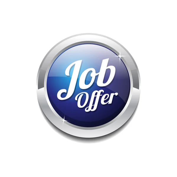 Job Offer Icon Button — Stock Vector