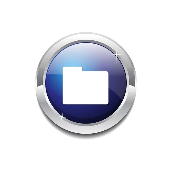 Folder Icon Button — Stock Vector