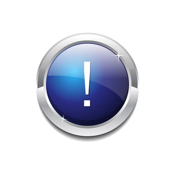 Alert Sign Button Icon — Stock Vector