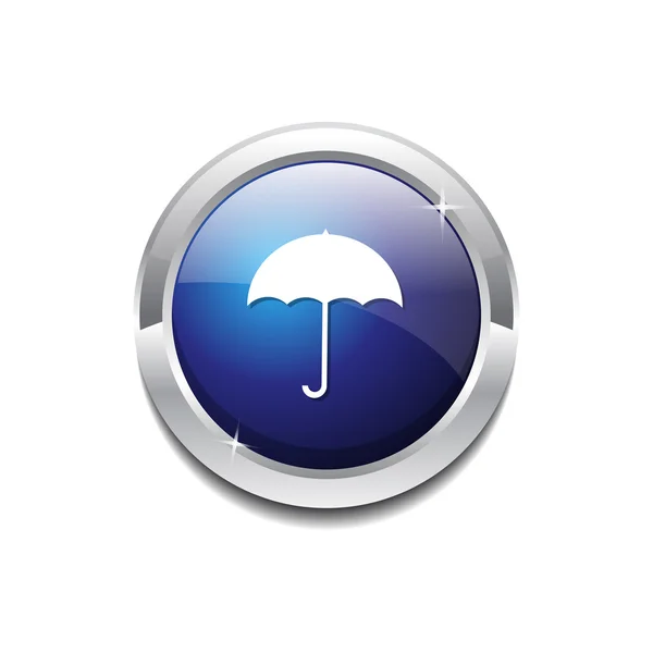 Umbrella Icon Button — Stock Vector