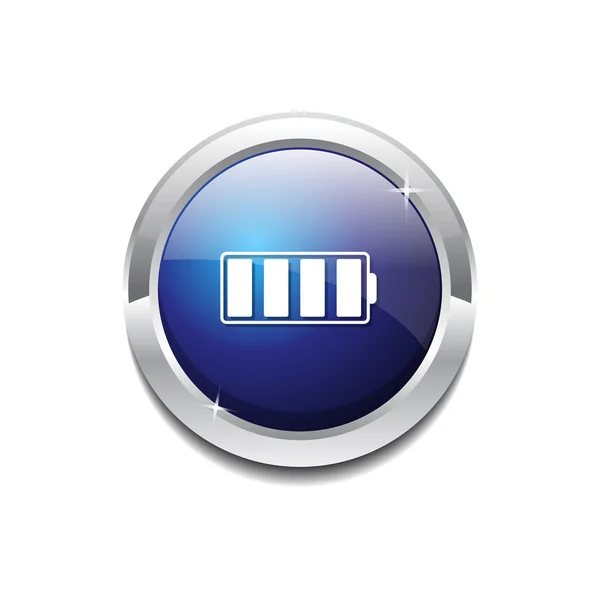 Botón icono de la batería — Vector de stock
